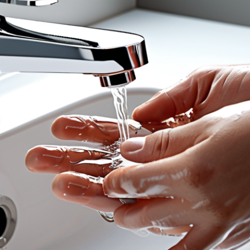 Image Prompt 1: The Exam's Intense Focus on Handwashing**